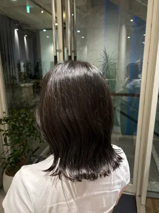 ミディアム カラー SHEA /縮毛矯正 イソダハルカのヘアスタイル