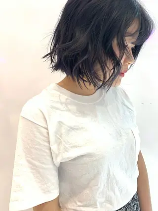 ミディアム カラー レイヤー/ブリーチ HIKARU ♡のヘアスタイル