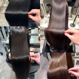 セミロング 恵比寿韓国レイヤー× 艶透明感カラー大場のヘアスタイル