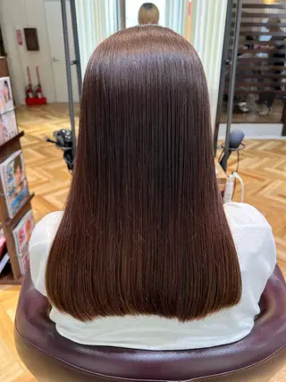 セミロング カラー 🌞レイヤー×カラー 前川那津美🌞のヘアスタイル