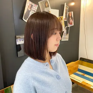 セミロング 長町/酸性ストレート /曲がる縮毛矯正のヘアスタイル