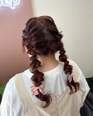 ロング ヘアアレンジ pep natsumiのヘアスタイル