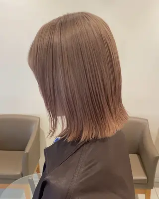 ミディアム レイヤーカット/ ハイライト　千咲季のヘアスタイル