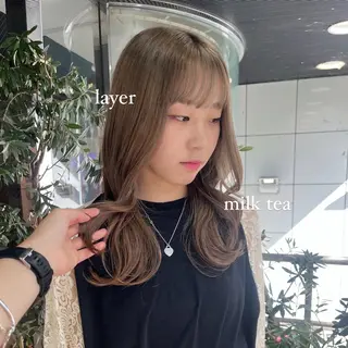 ロング 韓国レイヤー🇰🇷 🤍🎀honokaのヘアスタイル