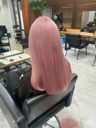 ロング カラー ENA💗NEXT /ハイトーンエクステのヘアスタイル