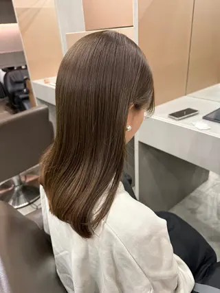 ミディアム カラー 表参道🌿赤み消し カラー/チナツのヘアスタイル