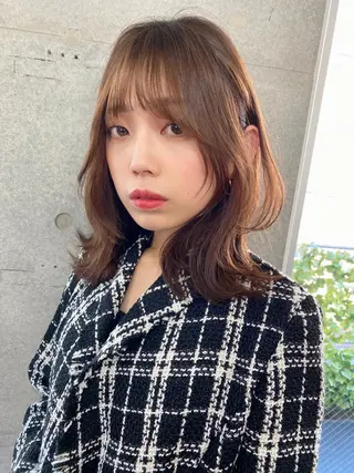 ミディアム カラー 似合わせレイヤー 🇰🇷荒木洋文のヘアスタイル