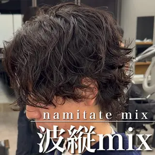 ショート パーマ 【OVARL】縦落ち /波巻き/⛓️カイトのヘアスタイル