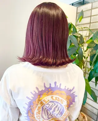 ミディアム カラー EIGHTSOL博多 筑紫口店 溝口里穂のヘアスタイル