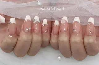 ロング カラー HANA 長さだしのネイルデザイン