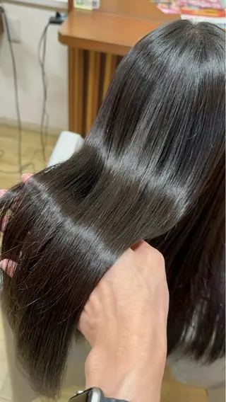 ロング カラー パーマ 平田 裕也のヘアスタイル