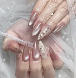 ネイル 𝐲𝐮𝐦𝐢🎀 長さ出しデザイン専門のネイルデザイン