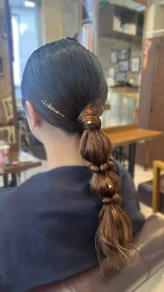 ヘアアレンジ 栗林 萌々のヘアスタイル