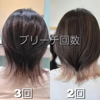 ミディアム カラー ハイライト/カラー ⭐中村真冬のヘアスタイル