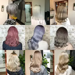 セミロング カラー ヘアアレンジ トッチ 艶髪髪質改善のヘアスタイル