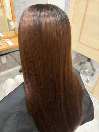 ロング カラー 似合わせ 顔周りYUUGAのヘアスタイル