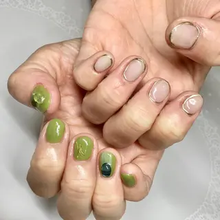 ロング カラー キッズ ネイル マツエク・マツパ 福田 加奈のネイルデザイン