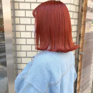 ミディアム カラー パーマ ヘアアレンジ ハイトーン特化🤍 浦住のヘアスタイル