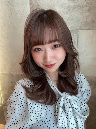 セミロング 木屋元一/透明感 /前髪/ショートボブのヘアスタイル