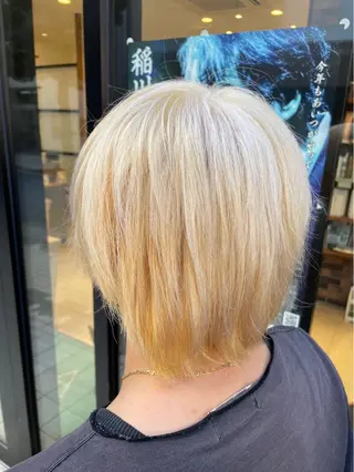 カラー オオダテ　シノミ ヘッドキュアのヘアスタイル