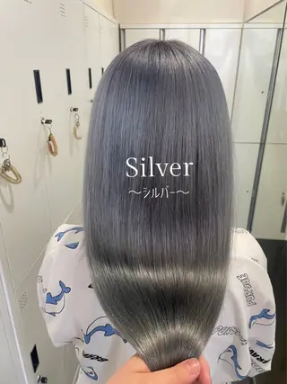 ロング カラー ハイトーン/レイヤー 似合わせ・ユキノのヘアスタイル