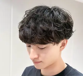 ショート パーマ メンズ 【メンズ特化】 池田大成✂︎のヘアスタイル