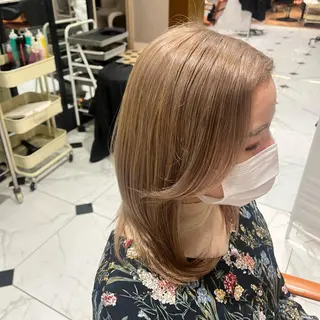 ミディアム カラー watanabe kazukiのヘアスタイル