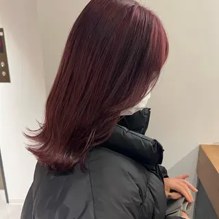 セミロング 透明感カラー/ 髪質改善/裏田 遊のヘアスタイル