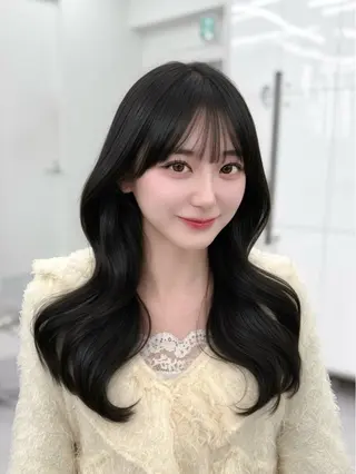 ロング カラー 韓国ガーリーヘア🎀 Sayaka🤍のヘアスタイル