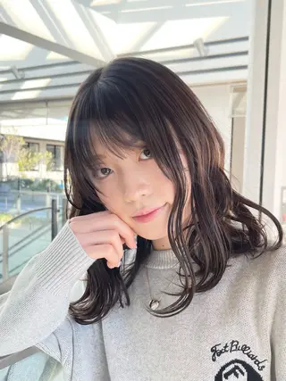 ミディアム 園田 渉 ◤SHIKIO◢のヘアスタイル