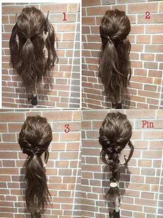 ミディアム セミロング ロング カラー ヘアアレンジ カラー/髪質改善スペ シャリスト宮本 伸一のヘアスタイル