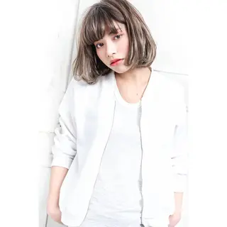 ミディアム 千葉 絵里花のヘアスタイル