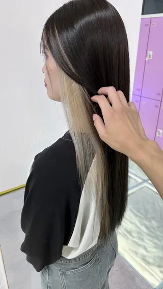 ロング レイン🌏🌱 似合わせ/ハイトーンのヘアスタイル