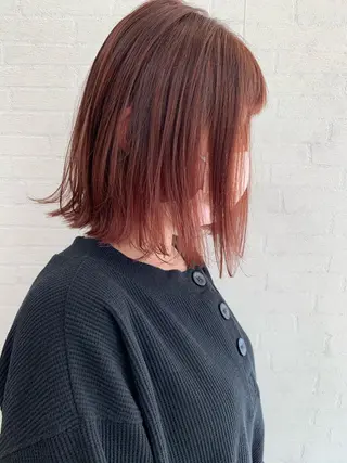 ミディアム 立川 奈那子のヘアスタイル