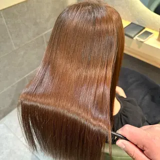 セミロング クセ/うねり改善/ 縮毛矯正🫧ゆりのヘアスタイル