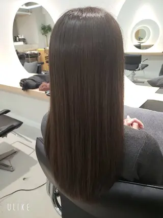 セミロング 透明感カラー×髪質改 善✨️町田築✨️のヘアスタイル