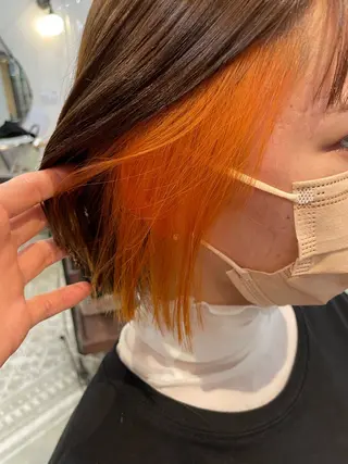 ロング 赤味消しくすみカラー 💕髪質改善/梅田のヘアスタイル