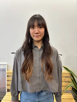 ロング カラー ハードパーマ Rico💜のヘアスタイル