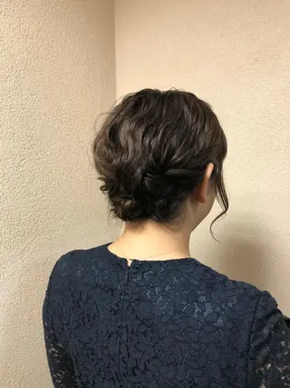 ミディアム カラー ヘアアレンジ G LUX 清水のマツエク・マツパデザイン