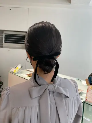 セミロング ヘアアレンジ loely 💞miyuのヘアスタイル