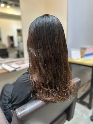 ロング カラー パーマ 平日オススメ✨ プチプラ✨山下のヘアスタイル