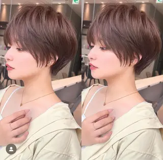 ショート カットモデル募集 長谷川のヘアスタイル