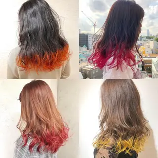 セミロング カラー ヘアアレンジ 【池袋/スパイキー ショート】ⓝⓘⓜⓤのヘアスタイル