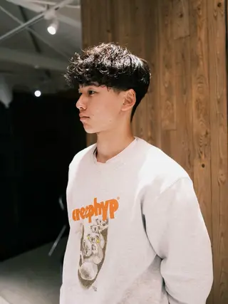 ショート カラー パーマ メンズ スパイキーショート /パーマ/山本孝明のヘアスタイル