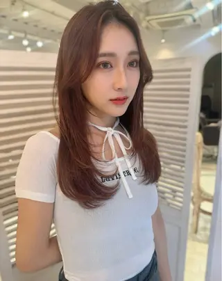 ロング Ashanti 濱野のヘアスタイル