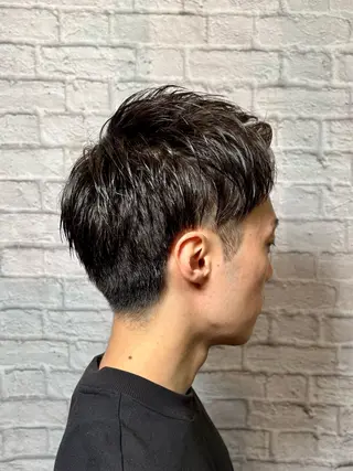 ショート パーマ ヘアアレンジ メンズ キッズ メンズカット/パーマ 山崎航平💈のヘアスタイル