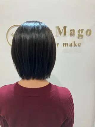 ショート カラー ヘアアレンジ キッズ 横浜関内髪質改善 re:Magoのヘアスタイル