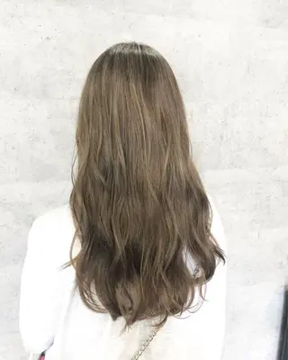 ロング カラー 髪質改善で 憧れの潤艶美髪にのヘアスタイル