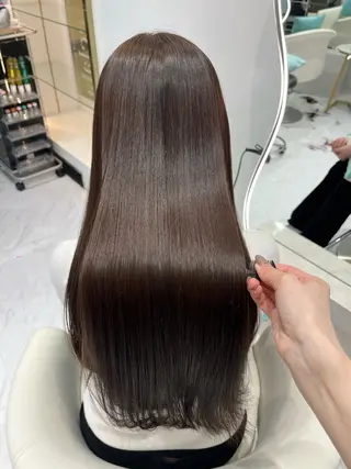 ロング カラー 𝑹𝒊𝒉𝒐🎀 名駅/大人韓国ヘアのヘアスタイル