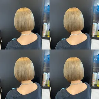 ショート カラー ✨縮毛矯正✖︎顔周り レイヤー✨ナカムラのヘアスタイル